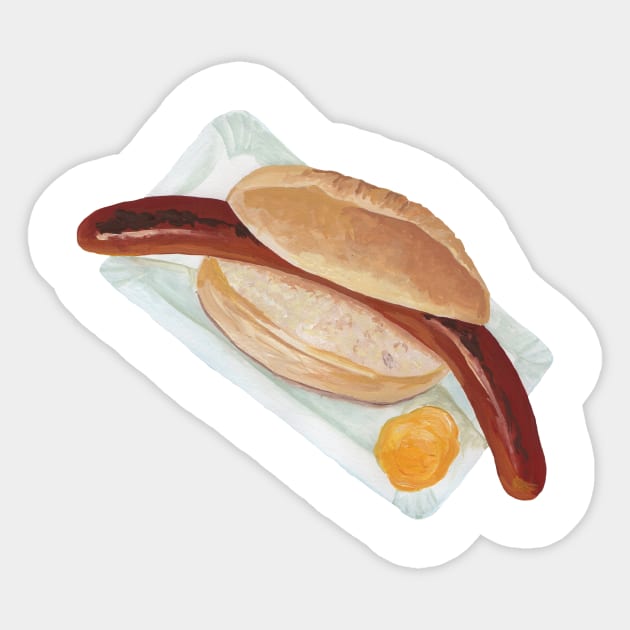 Hot Dog Sticker by Das Brooklyn